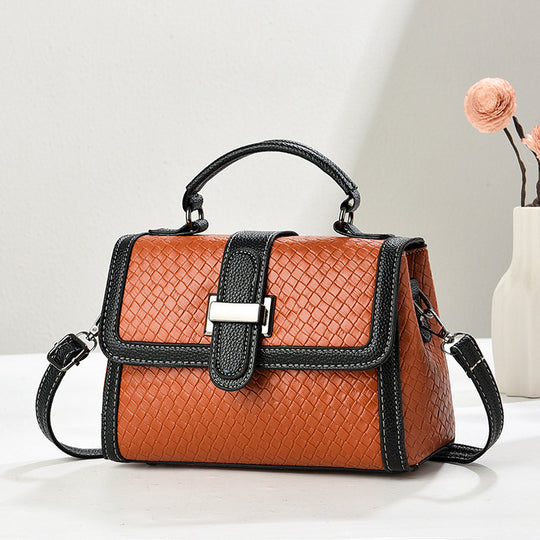 Damen stilvolle Handtasche mit geflochtenem Design und abnehmbarem Schulterriemen Nord Taschen