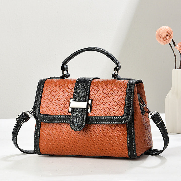 Damen stilvolle Handtasche mit geflochtenem Design und abnehmbarem Schulterriemen Nord Taschen