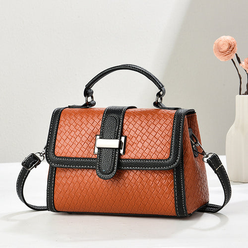 Damen stilvolle Handtasche mit geflochtenem Design und abnehmbarem Schulterriemen Nord Taschen