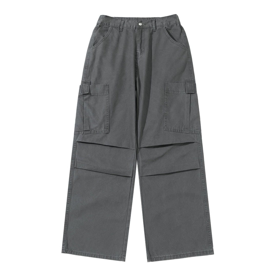 Damen Weite High‑Waist Cargo‑Hose mit aufgesetzten Taschen und verstärkten Kniepartien Nord Taschen