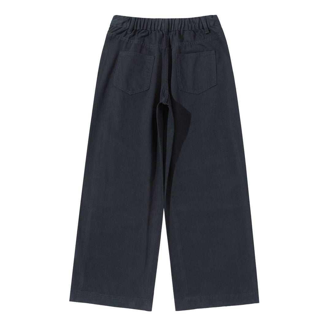 Damen High‑Waist Culotte‑Hose aus Baumwoll‑Twill mit durchgehender Mittelnaht Nord Taschen