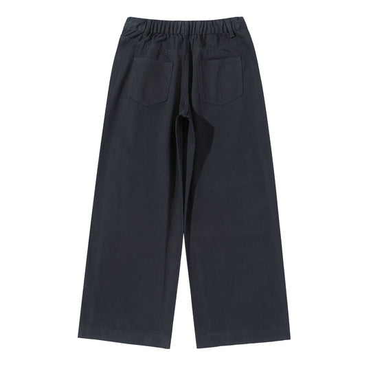 Damen High‑Waist Culotte‑Hose aus Baumwoll‑Twill mit durchgehender Mittelnaht Nord Taschen