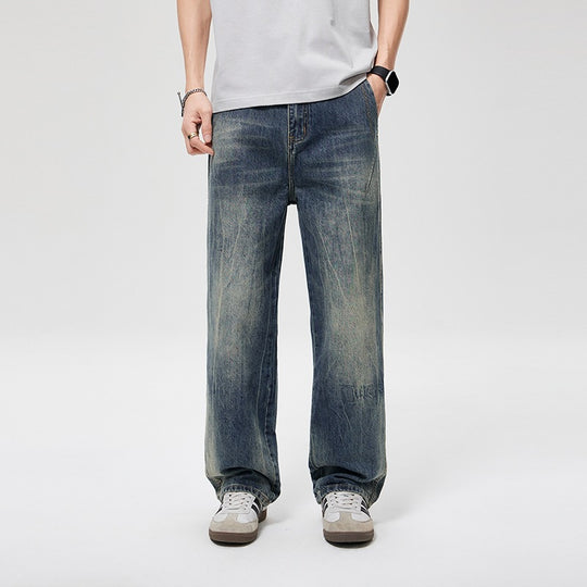 Herren Baggy-Jeans im Vintage‑Wash mit hoher Bundhöhe, relaxed Bein & dezenter Distressed‑Optik Nord Taschen