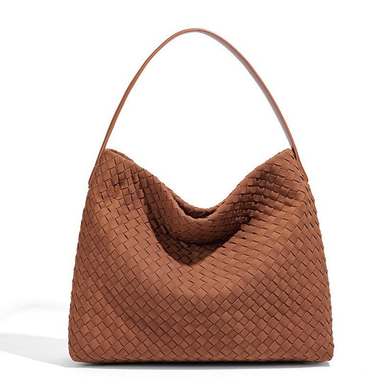 Damen Handtasche im modernen Flechtstil mit weichem Griff Nord Taschen