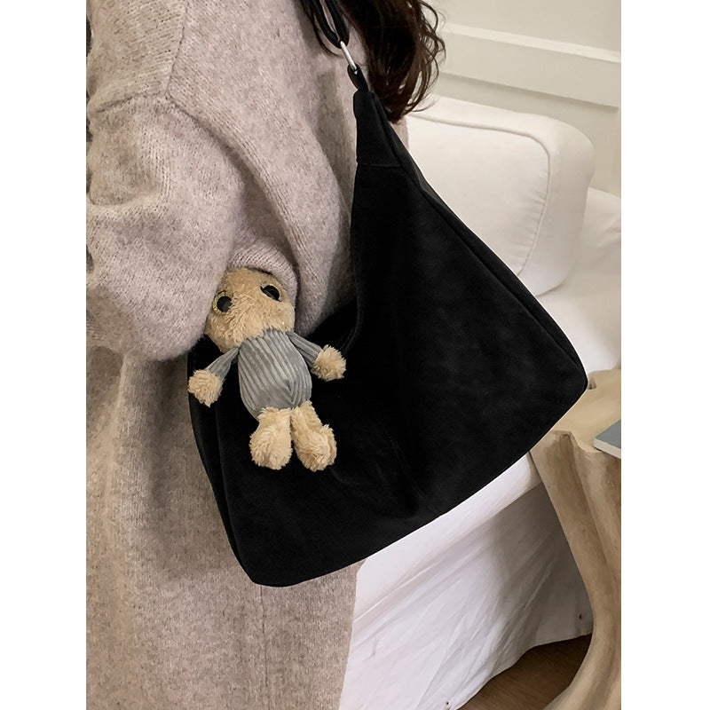 Damen elegante Hobo-Tasche aus softem Leder Nord Taschen