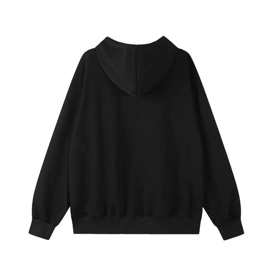 Damen Oversize-Kapuzenjacke aus French Terry mit glitzerndem Sternprint und Metallreißverschluss Nord Taschen