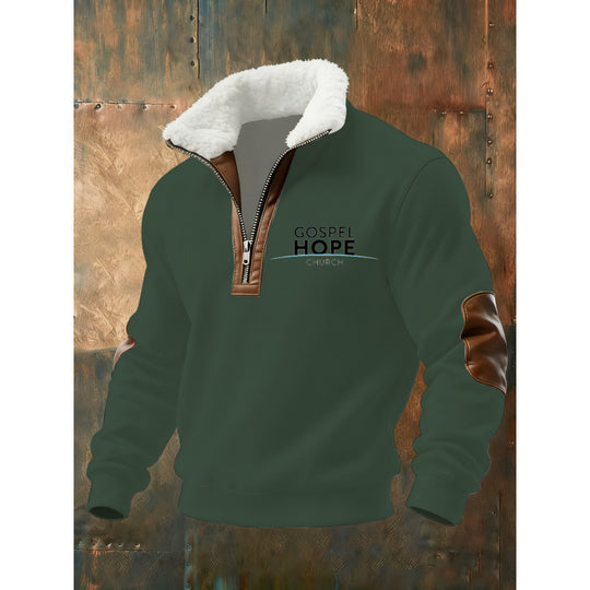 Herren Klassischer Kapuzenpullover mit Fleece-Detail Nord Taschen