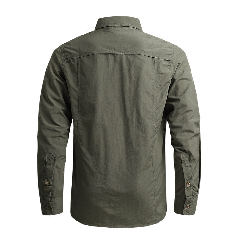 Herren Funktionales Outdoor-Hemd Nord Taschen