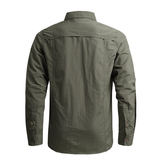 Herren Funktionales Outdoor-Hemd Nord Taschen