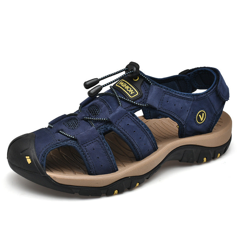 Herren Trekking-Sandalen mit verstellbarem Schnellschnürsystem und rutschfester Sohle