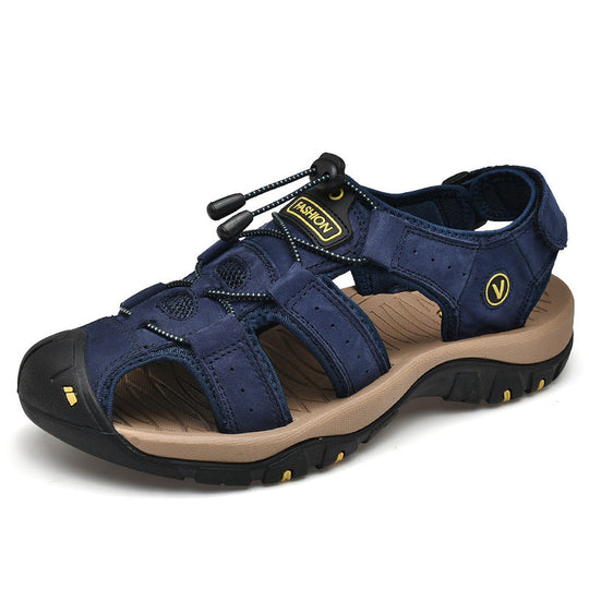 Herren Trekking-Sandalen mit verstellbarem Schnellschnürsystem und rutschfester Sohle