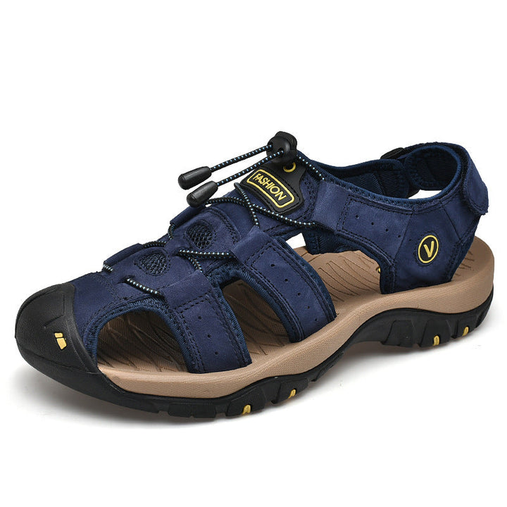Herren Trekking-Sandalen mit verstellbarem Schnellschnürsystem und rutschfester Sohle