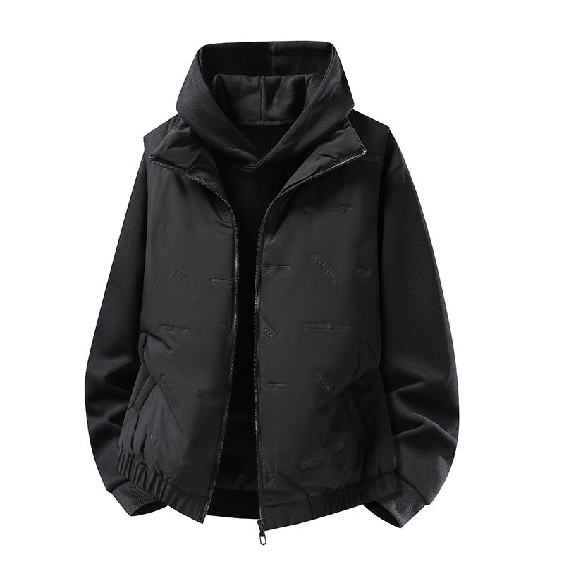 Herren Steppweste im urbanen Layering-Look mit Reißverschluss, elastischem Saum & Eingrifftaschen Nord Taschen