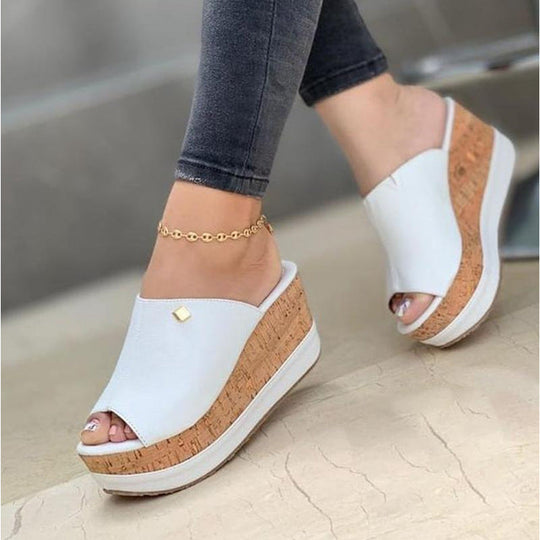 Damen Komfortable Keilschuhe mit elegantem Design und hochwertiger Korksohle