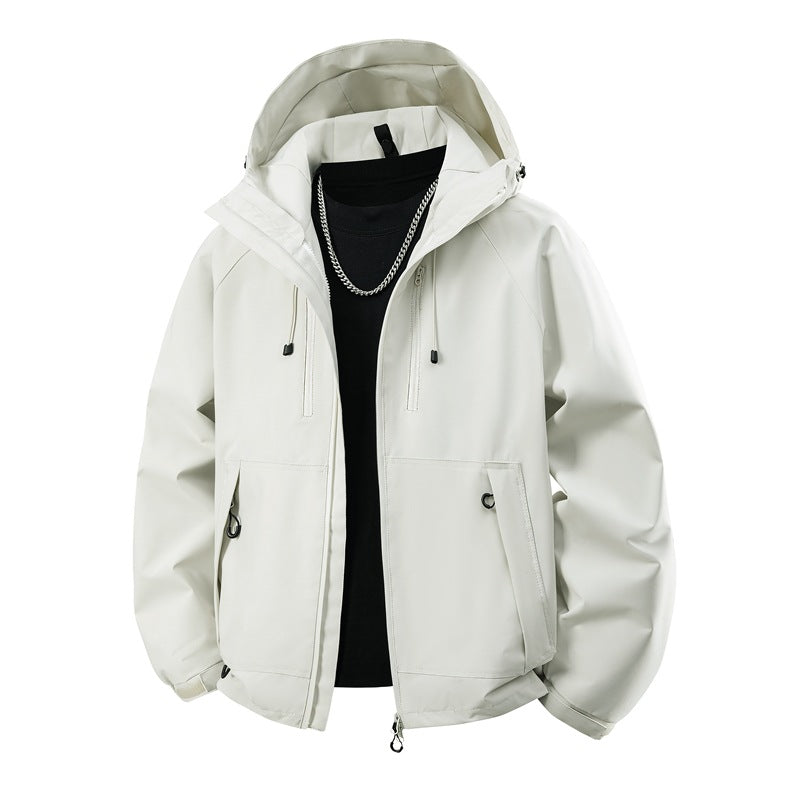 Herren Kapuzen-Softshelljacke mit wasserabweisender Membran, verstellbarer Kapuze & Utility‑Taschen Nord Taschen