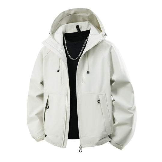Herren Kapuzen-Softshelljacke mit wasserabweisender Membran, verstellbarer Kapuze & Utility‑Taschen Nord Taschen