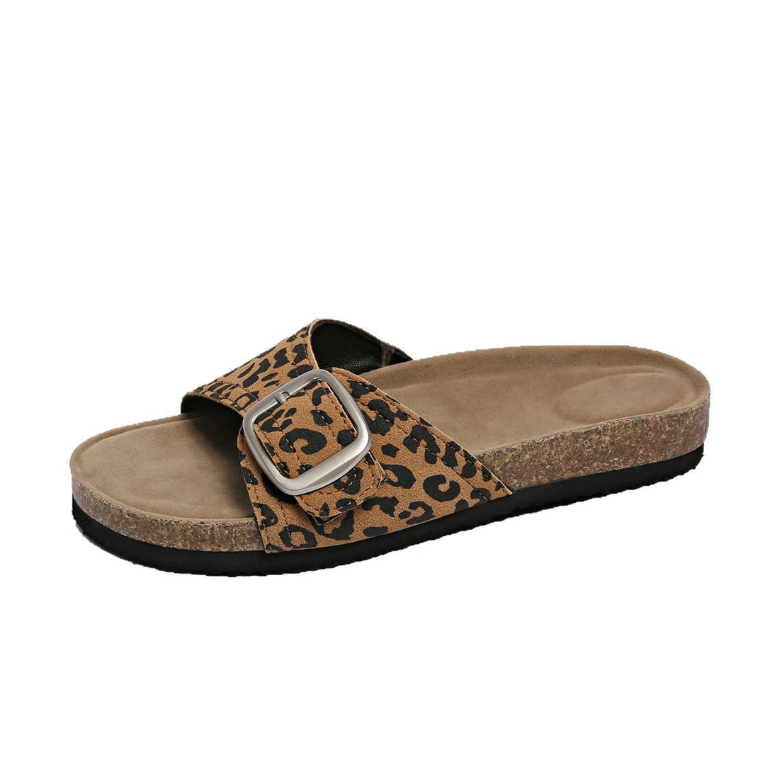Damen Bequeme Zehentrenner-Sandalen mit modischem Riemchen und anatomischem Fußbett