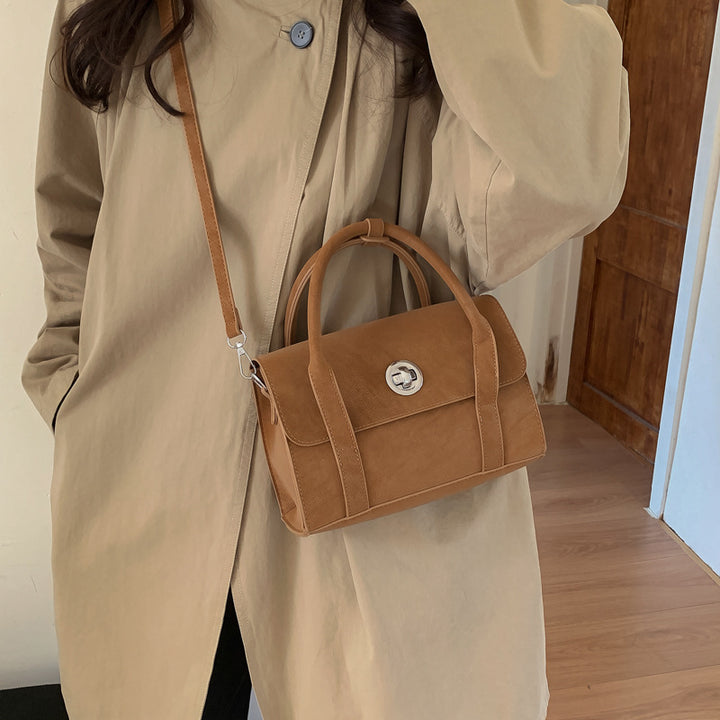 Damen elegante Umhängetasche aus weichem Veloursleder Nord Taschen