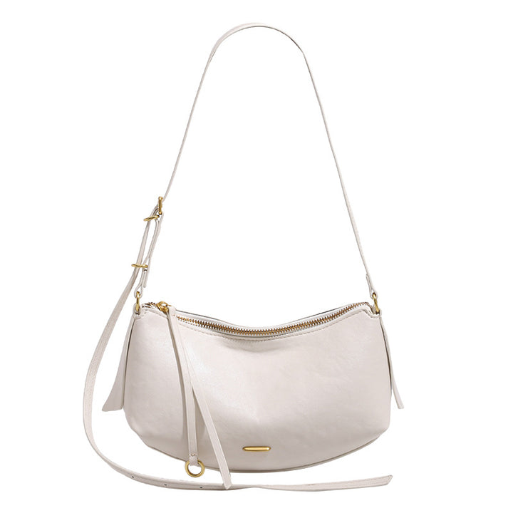 Damen Schultertasche mit hochwertigem Leder und elegantem Reißverschluss Nord Taschen