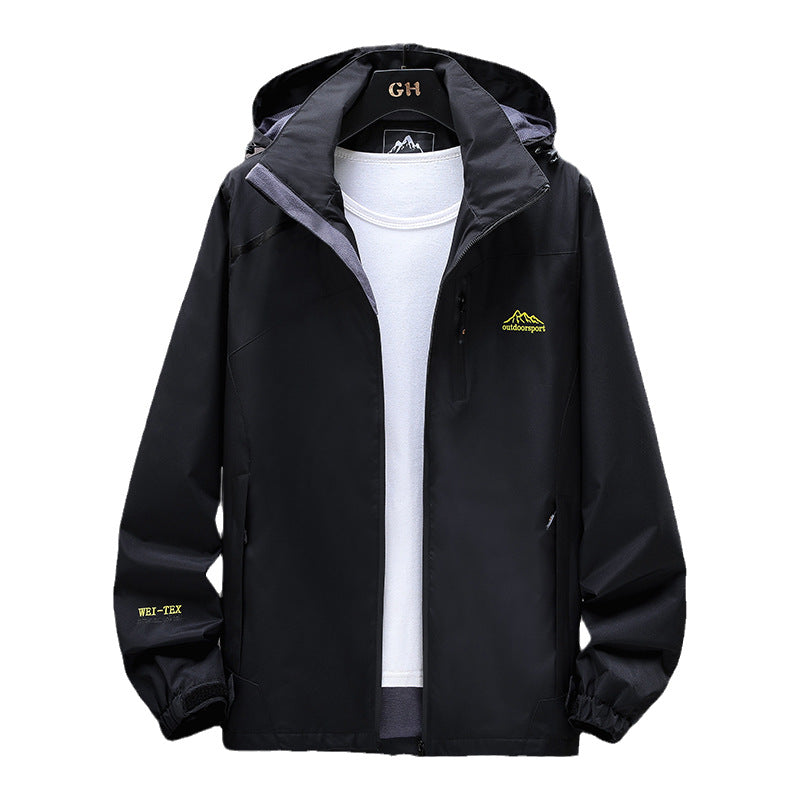 Damen Leichte Wasserabweisende Outdoorjacke mit Kapuze, Brustreißverschluss und verstellbaren Bündchen Nord Taschen