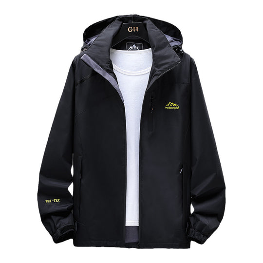 Damen Leichte Wasserabweisende Outdoorjacke mit Kapuze, Brustreißverschluss und verstellbaren Bündchen Nord Taschen