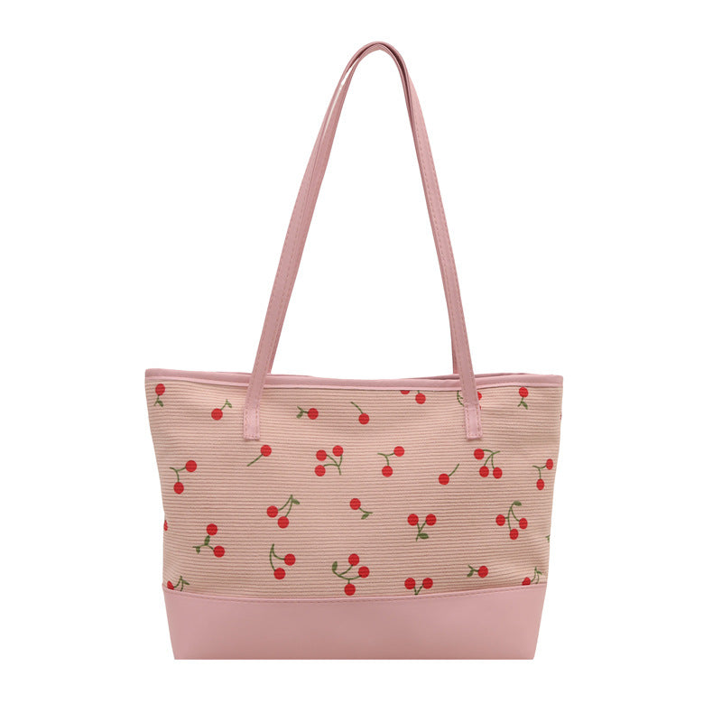 Damen Tragetasche mit floralem Muster und strapazierfähigem Kunstleder Nord Taschen