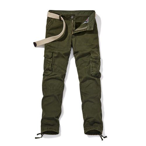 Herren Cargohhose mit verstärkten Knien, Tunnelzug-Beinabschlüssen und integriertem Gürtel Nord Taschen