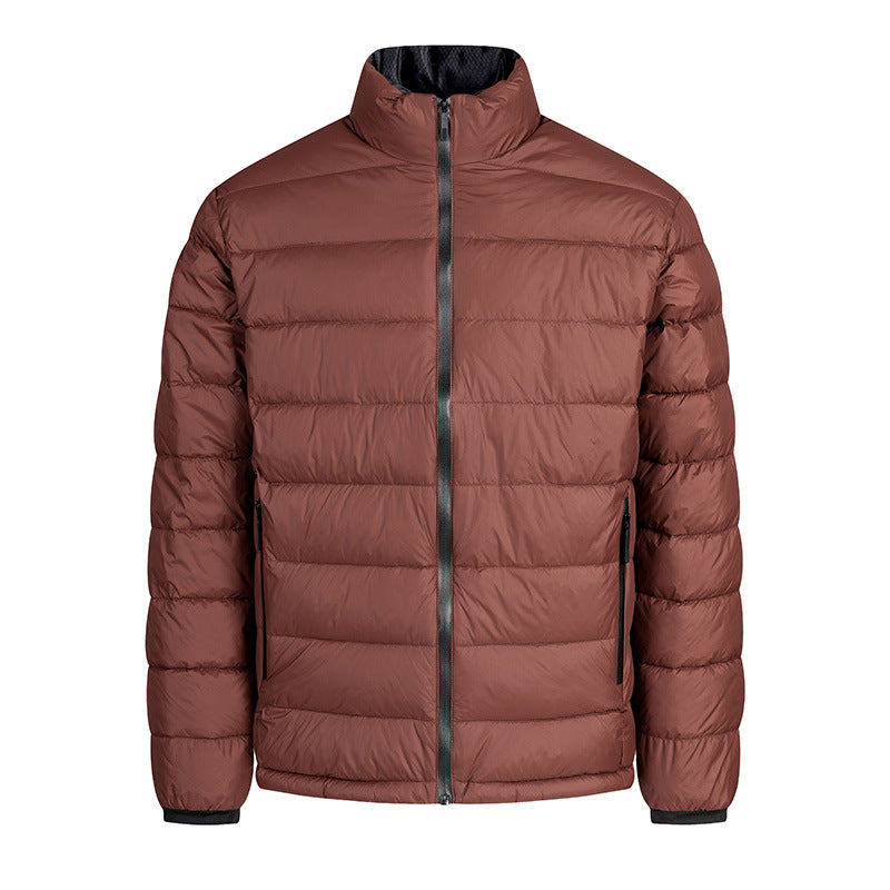 Herren Ultraleichte Kompakt‑Steppjacke mit Thermofüllung, Stehkragen & wasserabweisender Hülle Nord Taschen