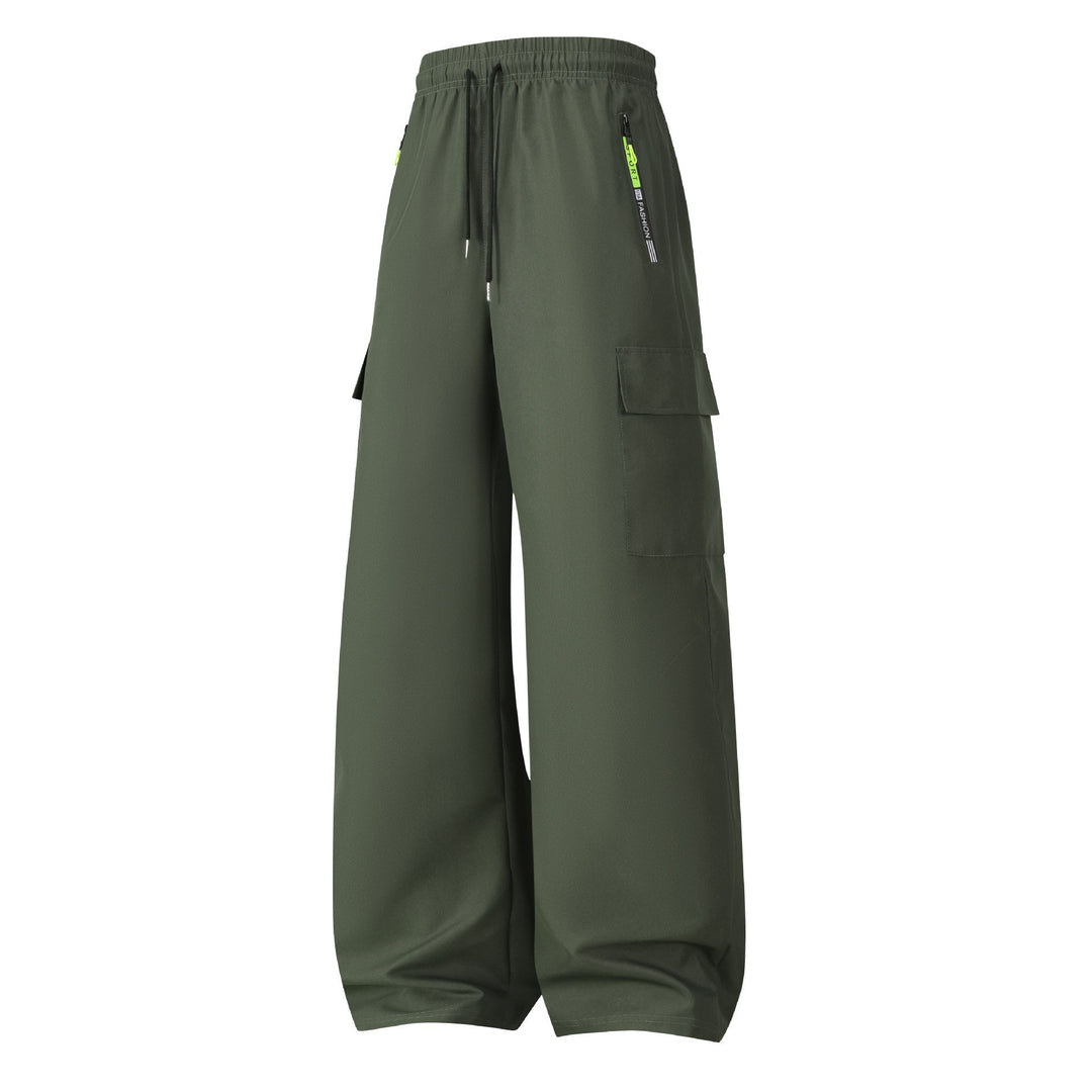 Herren Weite Utility-Cargo-Shorts mit elastischem Bund, Kordelzug & Reißverschlusstaschen Nord Taschen