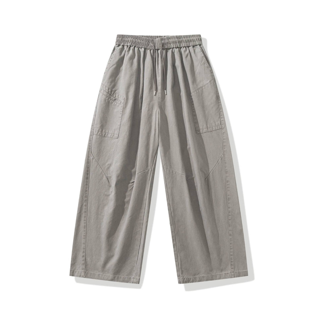 Damen weite Cargo-Hose mit elastischem Bund und Tunnelzug Nord Taschen