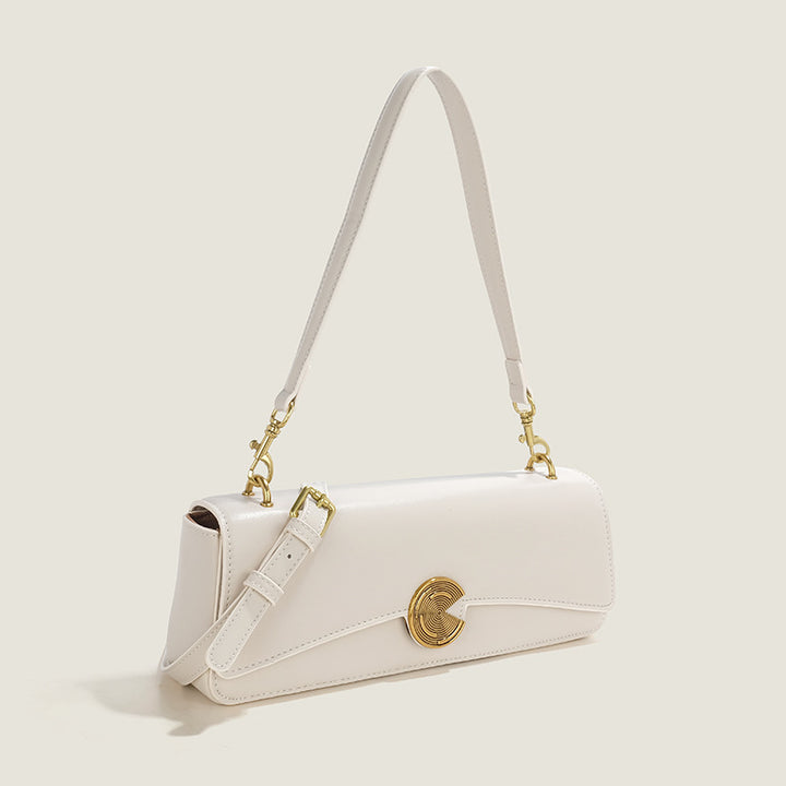 Damen Umhängetasche mit elegantem Druckverschluss und luxuriösen Goldakzenten Nord Taschen