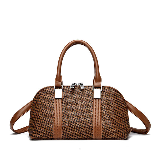 Damen modische Handtasche mit geflochtenem Design und verstellbarem Schulterriemen Nord Taschen
