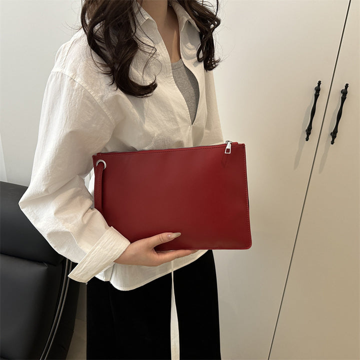 Damen elegante Clutch mit modernem Karo-Muster Nord Taschen