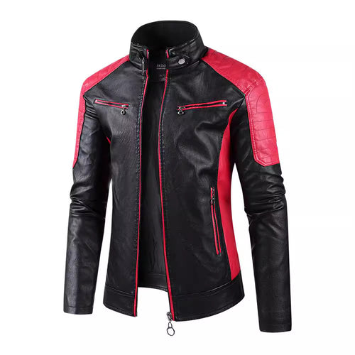 Herren Modische Bikerjacke Nord Taschen