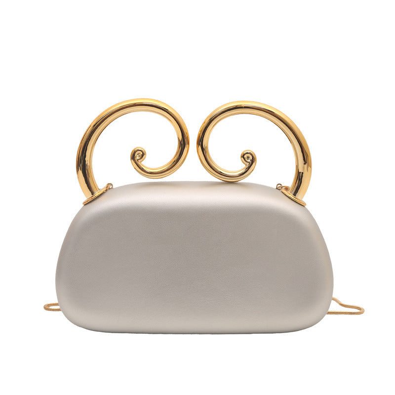 Damen originale Clutch mit elegantem spiralförmigen Verschluss Nord Taschen