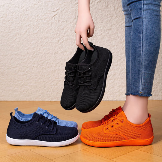 Damen Leichte und atmungsaktive Schnürschuhe mit flexiblem Obermaterial