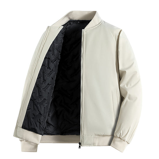 Herren Minimalistische Tech-Bomberjacke mit thermoisolierter Stepp-Innenlage und verdecktem Reißverschluss Nord Taschen