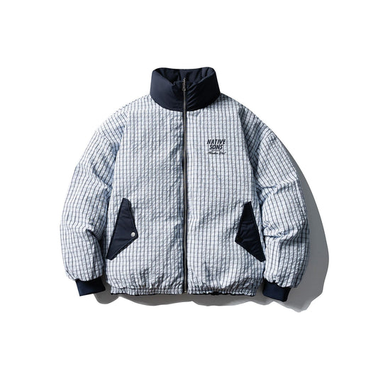 Herren Boxy-Pufferjacke mit hohem Stehkragen und minimalistischer Außenhülle Nord Taschen