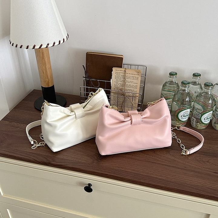 Damen elegante Clutch-Tasche mit edler Schleife Nord Taschen