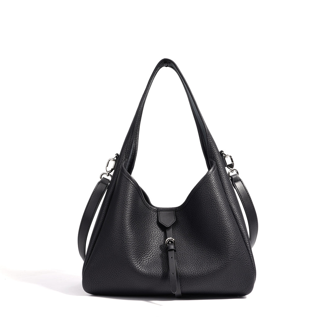 Damen luxuriöse Hobo-Handtasche mit edlem Leder und verstellbarem Tragegurt Nord Taschen