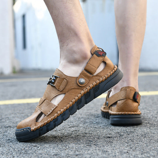 Damen Bequeme Sandalen mit verstellbarem Riemen und rutschfester Sohle Nord Taschen