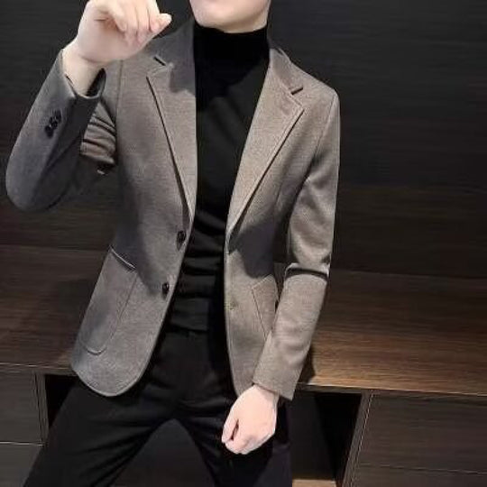 Herren Stylish Casual Blazer mit Klappkragen Nord Taschen