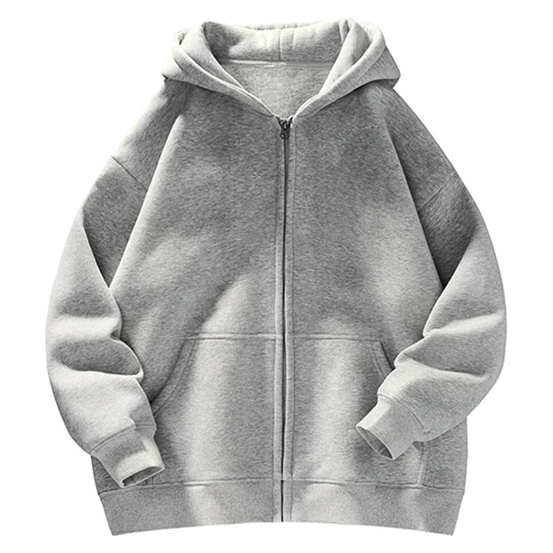 Unisex Oversize-Kapuzenjacke mit durchgehendem Reißverschluss, Teddyfutter und Känguru-Taschen Nord Taschen