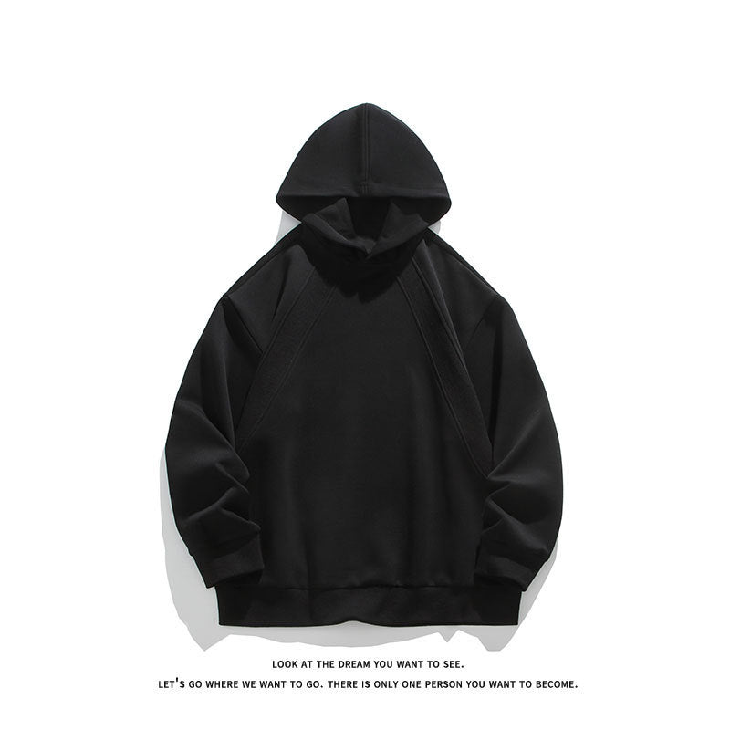 Herren Oversize-Kapuzenpullover mit Raglannähten und minimalistischem Streetwear-Design Nord Taschen