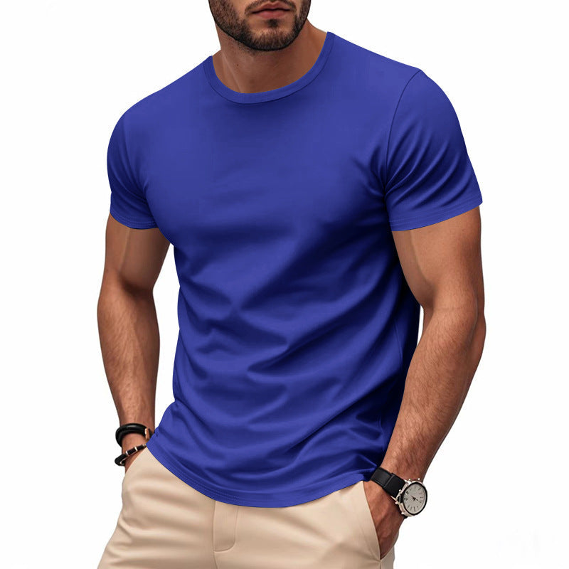Herren nan leichtes Kurzarm-Funktionsshirt mit Rundhalsausschnitt schnelltrocknendem Stretchgew Nord Taschen und flachen Nähten