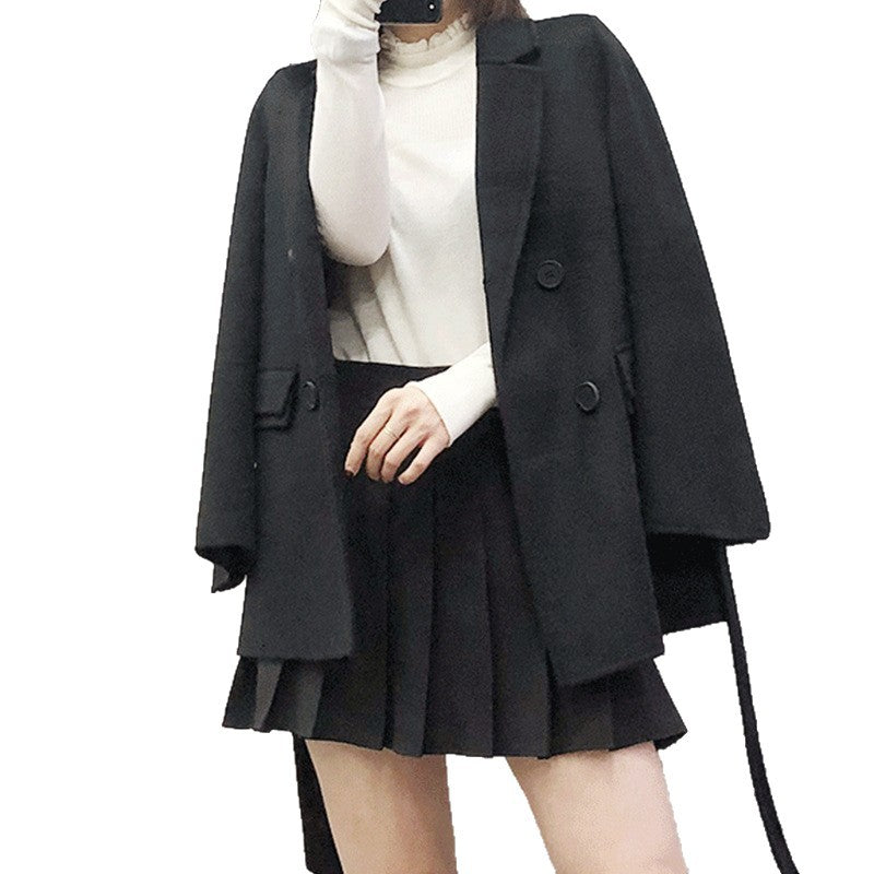 Damen zeitloser, doppelter Blazer mit Gürtel Nord Taschen