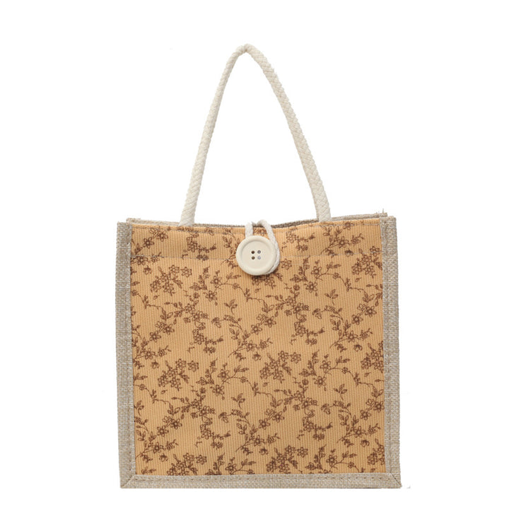 Damen Handtasche mit floralem Design und robusten Griffen Nord Taschen