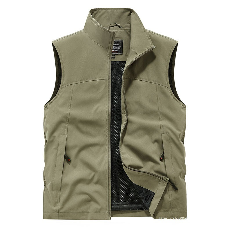 Herren Softshell-Weste mit Mesh-Innenfutter, windabweisend & Reißverschlusstaschen Nord Taschen