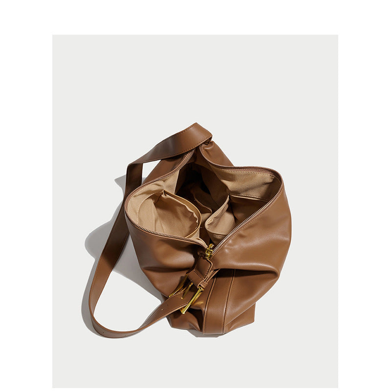 Damen Hobo-Tasche aus hochwertigem Kunstleder mit stilvollem, geschwungenem Design Nord Taschen