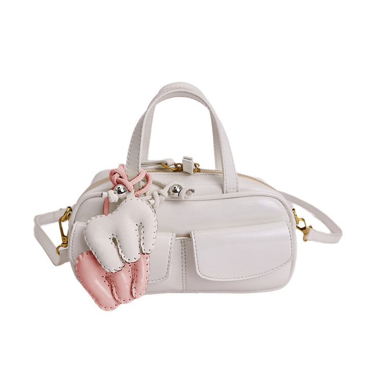 Damen verspielte Mini-Handtasche mit charmantem Tieranhänger Nord Taschen